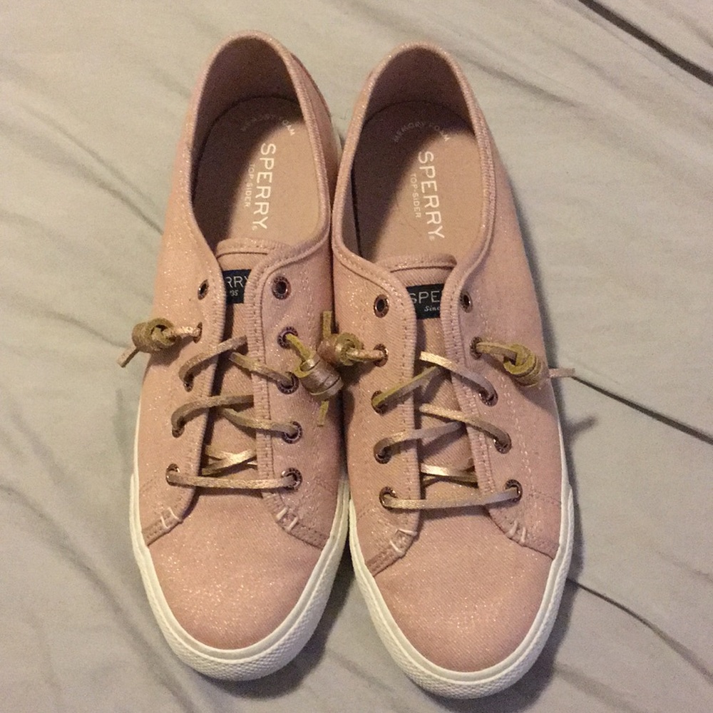 Pink Sperry Sneakers